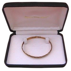 10k Yellow Gold Diamond Cut Bangle/Bracelet